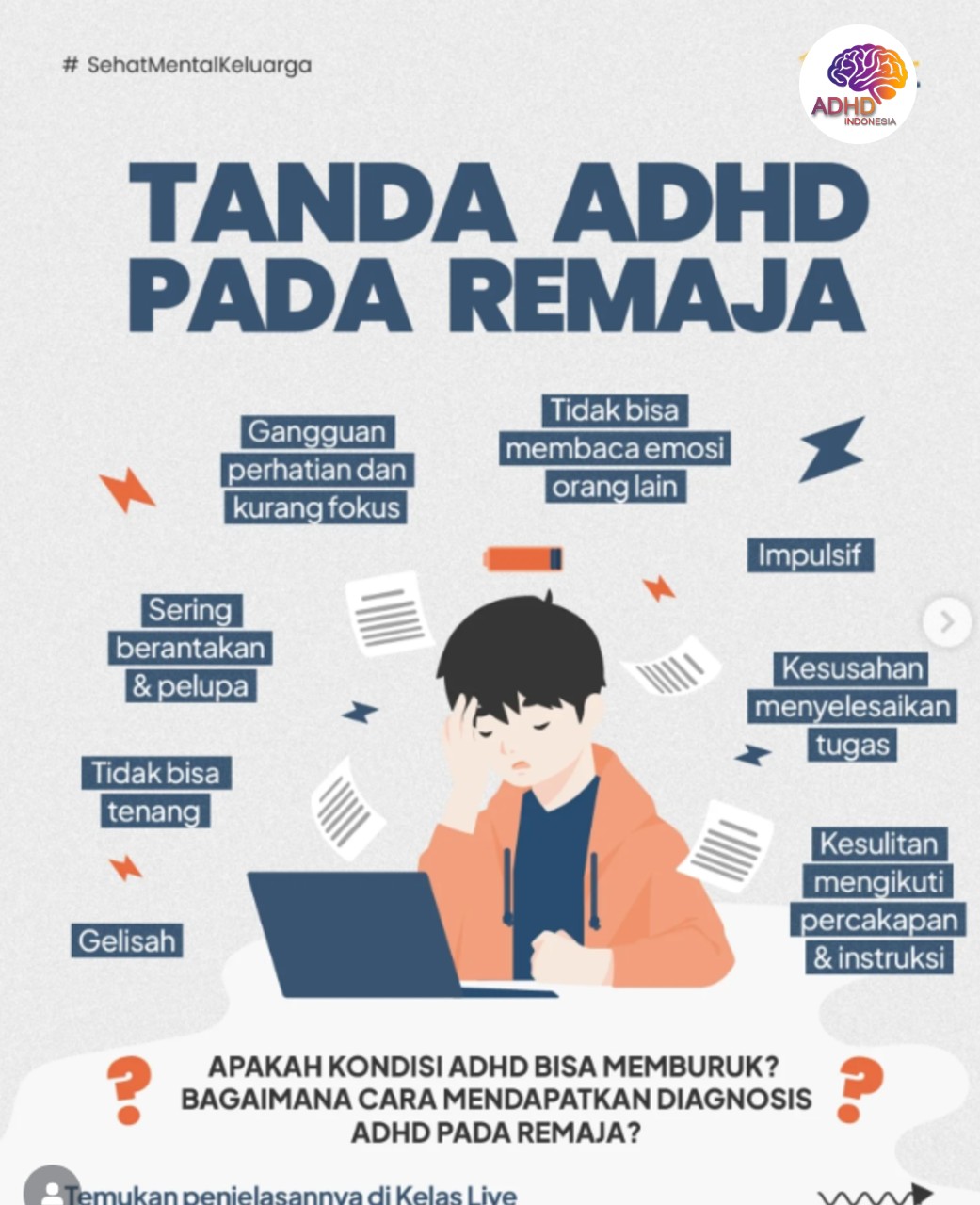 Screening ADHD Non-Diagnostik: Edukasi Awal bagi Orang Tua di Kota Bukittinggi
